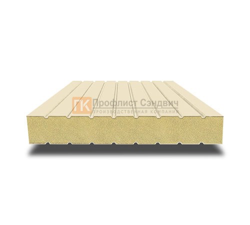 Сэндвич панели без замков с пенополиизоциануратом, ширина 1200 мм, толщина 10 мм, 0.5/0.5, RAL1015