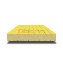 Сэндвич панели без замков с пенополиуретаном, ширина 1000 мм, толщина 40 мм, 0.5/0.5, RAL1018