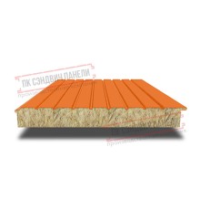 Сэндвич-панели двухслойные с минеральной ватой, ширина 1000 мм, толщина 20 мм, 0.5, RAL2004