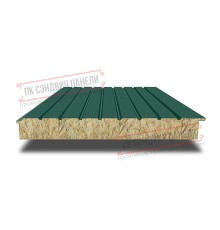 Сэндвич-панели двухслойные с минеральной ватой, ширина 1200 мм, толщина 30 мм, 0.5, RAL6005