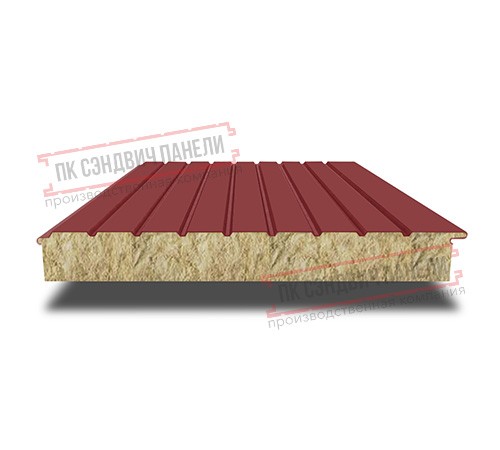 Сэндвич-панели двухслойные с минеральной ватой, ширина 1200 мм, толщина 10 мм, 0.5, RAL3011