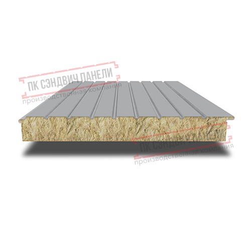 Сэндвич-панели двухслойные с минеральной ватой, ширина 1200 мм, толщина 30 мм, 0.5, RAL7004