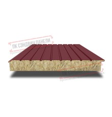 Сэндвич-панели двухслойные с минеральной ватой, ширина 1000 мм, толщина 180 мм, 0.5, RAL3005