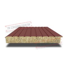 Сэндвич-панели двухслойные с минеральной ватой, ширина 1200 мм, толщина 150 мм, 0.5, RAL3009