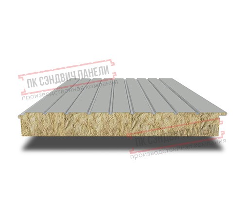 Сэндвич-панели двухслойные с минеральной ватой, ширина 1200 мм, толщина 20 мм, 0.5, RAL9006