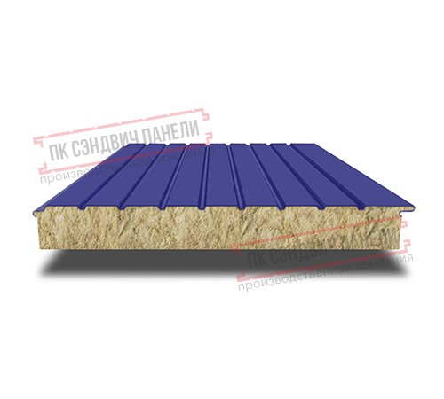 Сэндвич-панели двухслойные с минеральной ватой, ширина 1200 мм, толщина 150 мм, 0.5, RAL5002