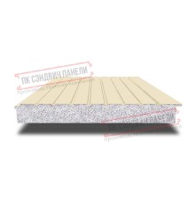 Сэндвич-панели двухслойные с пенополистиролом, ширина 1200 мм, толщина 175 мм, 0.5, RAL1015