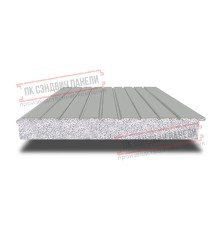 Сэндвич-панели двухслойные с пенополистиролом, ширина 1200 мм, толщина 250 мм, 0.5, RAL9006