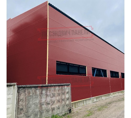 Сэндвич-панели двухслойные с пенополистиролом, ширина 1200 мм, толщина 10 мм, 0.5, RAL3011