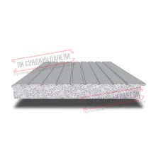 Сэндвич-панели двухслойные с пенополистиролом, ширина 1200 мм, толщина 250 мм, 0.5, RAL7004