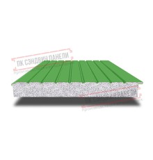 Сэндвич-панели двухслойные с пенополистиролом, ширина 1200 мм, толщина 250 мм, 0.5, RAL6018