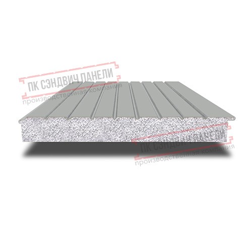 Сэндвич-панели двухслойные с пенополистиролом, ширина 1200 мм, толщина 20 мм, 0.5, RAL9006