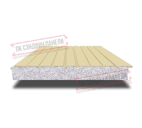 Сэндвич-панели двухслойные с пенополистиролом, ширина 1200 мм, толщина 20 мм, 0.5, RAL1014