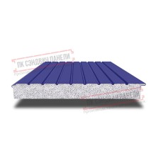 Сэндвич-панели двухслойные с пенополистиролом, ширина 1200 мм, толщина 175 мм, 0.5, RAL5002