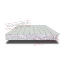 Сэндвич-панели двухслойные с пенополистиролом, ширина 1200 мм, толщина 250 мм, 0.5, RAL7047