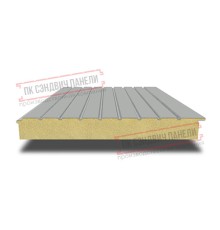 Сэндвич-панели двухслойные с пенополиизоциануратом, ширина 1000 мм, толщина 50 мм, 0.5, RAL9006