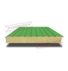 Сэндвич-панели двухслойные с пенополиизоциануратом, ширина 1000 мм, толщина 50 мм, 0.5, RAL6018