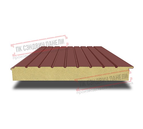 Сэндвич-панели двухслойные с пенополиизоциануратом, ширина 1000 мм, толщина 50 мм, 0.5, RAL3009