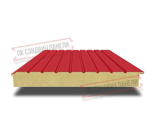 Сэндвич-панели двухслойные с пенополиизоциануратом, ширина 1000 мм, толщина 220 мм, 0.5, RAL3020