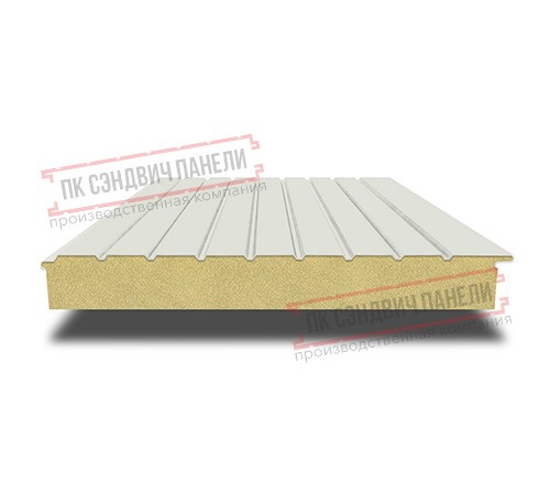Сэндвич-панели двухслойные с пенополиуретаном, ширина 1200 мм, толщина 150 мм, 0.5, RAL9002