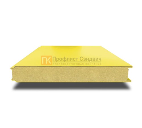 Сэндвич панели гладкие с пенополиуретаном, ширина 1200 мм, толщина 80 мм, 0.5/0.5, RAL1018
