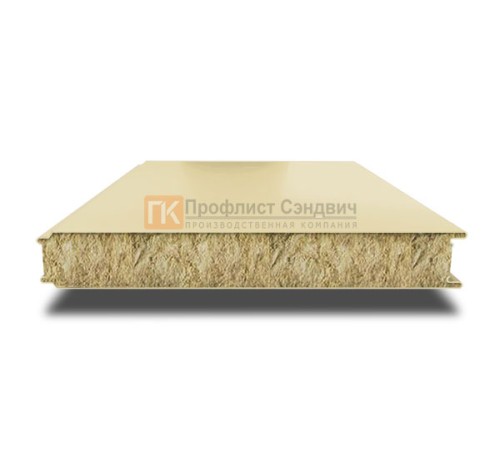 Сэндвич панели гладкие с минеральной ватой, ширина 1000 мм, толщина 20 мм, 0.5/0.5, RAL1014
