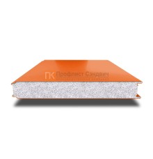 Сэндвич панели гладкие с пенополистиролом, ширина 1200 мм, толщина 30 мм, 0.5/0.5, RAL2004