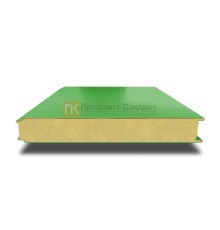 Сэндвич панели гладкие с пенополиизоциануратом, ширина 1000 мм, толщина 200 мм, 0.5/0.5, RAL6018