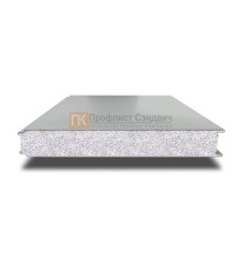 Сэндвич панели гладкие с пенополистиролом, ширина 1200 мм, толщина 60 мм, 0.5/0.5, RAL9006