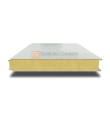 Сэндвич панели гладкие с пенополиизоциануратом, ширина 1000 мм, толщина 220 мм, 0.5/0.5, RAL7035