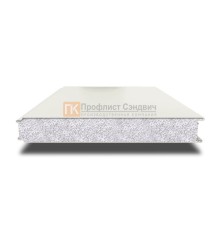 Сэндвич панели гладкие с пенополистиролом, ширина 1200 мм, толщина 50 мм, 0.5/0.5, RAL9003