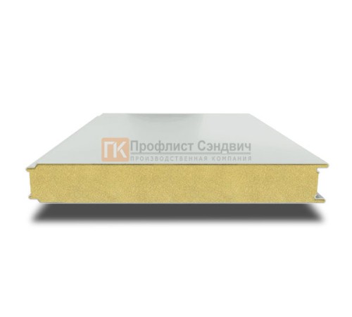Сэндвич панели гладкие с пенополиуретаном, ширина 1000 мм, толщина 200 мм, 0.5/0.5, RAL7047