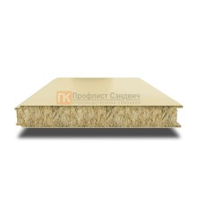 Сэндвич панели гладкие с минеральной ватой, ширина 1200 мм, толщина 30 мм, 0.5/0.5, RAL1014