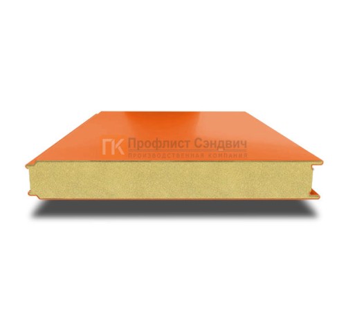 Сэндвич панели гладкие с пенополиизоциануратом, ширина 1000 мм, толщина 50 мм, 0.5/0.5, RAL2004