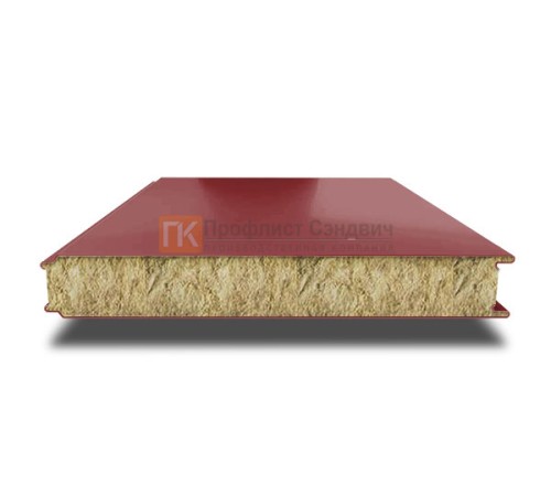 Сэндвич панели гладкие с минеральной ватой, ширина 1200 мм, толщина 50 мм, 0.5/0.5, RAL3011