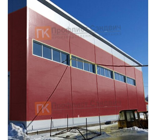 Сэндвич панели гладкие с минеральной ватой, ширина 1200 мм, толщина 50 мм, 0.5/0.5, RAL3011