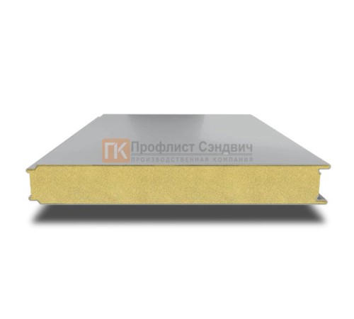 Сэндвич панели гладкие с пенополиизоциануратом, ширина 1000 мм, толщина 30 мм, 0.5/0.5, RAL7004