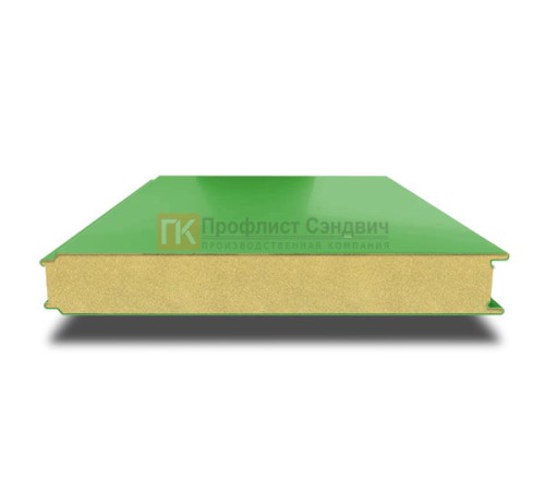 Сэндвич панели гладкие с пенополиуретаном, ширина 1200 мм, толщина 40 мм, 0.5/0.5, RAL6018
