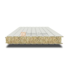 Сэндвич-панель для холодильных камер с минеральной ватой, ширина 1000 мм, толщина 10 мм, 0.5/0.5, RAL9002