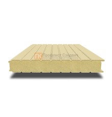 Сэндвич-панель для холодильных камер с пенополиизоциануратом, ширина 1000 мм, толщина 80 мм, 0.5/0.5, RAL1014