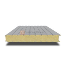 Сэндвич-панель для холодильных камер с пенополиуретаном, ширина 1200 мм, толщина 10 мм, 0.5/0.5, RAL7004