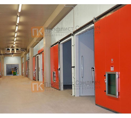 Сэндвич-панель для холодильных камер с пенополистиролом, ширина 1000 мм, толщина 30 мм, 0.5/0.5, RAL9002