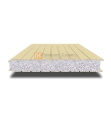 Сэндвич-панель для холодильных камер с пенополистиролом, ширина 1000 мм, толщина 100 мм, 0.5/0.5, RAL1014