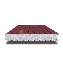 Сэндвич-панель для холодильных камер с пенополистиролом, ширина 1200 мм, толщина 100 мм, 0.5/0.5, RAL3005