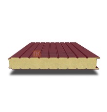 Сэндвич-панель для холодильных камер с пенополиизоциануратом, ширина 1000 мм, толщина 80 мм, 0.5/0.5, RAL3005