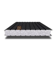 Сэндвич-панель для холодильных камер с пенополистиролом, ширина 1200 мм, толщина 200 мм, 0.5/0.5, RAL9005