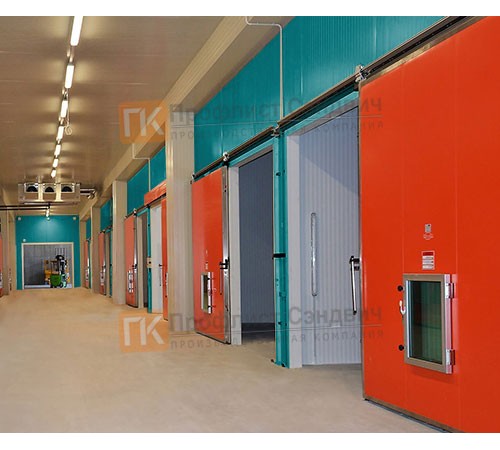 Сэндвич-панель для холодильных камер с минеральной ватой, ширина 1200 мм, толщина 30 мм, 0.5/0.5, RAL5021