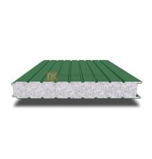 Сэндвич-панель для холодильных камер с пенополистиролом, ширина 1200 мм, толщина 200 мм, 0.5/0.5, RAL6002