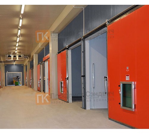 Сэндвич-панель для холодильных камер с пенополистиролом, ширина 1200 мм, толщина 30 мм, 0.5/0.5, RAL7024