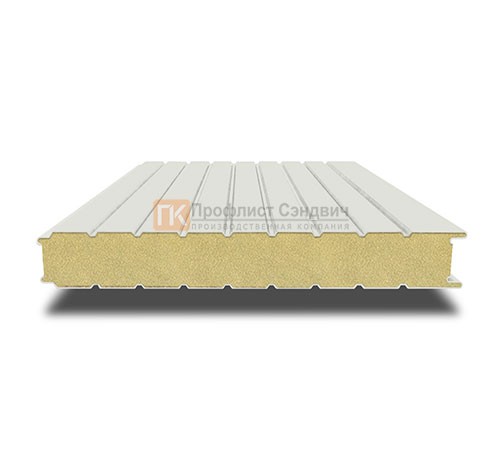 Сэндвич-панель для холодильных камер с пенополиизоциануратом, ширина 1200 мм, толщина 30 мм, 0.5/0.5, RAL9002